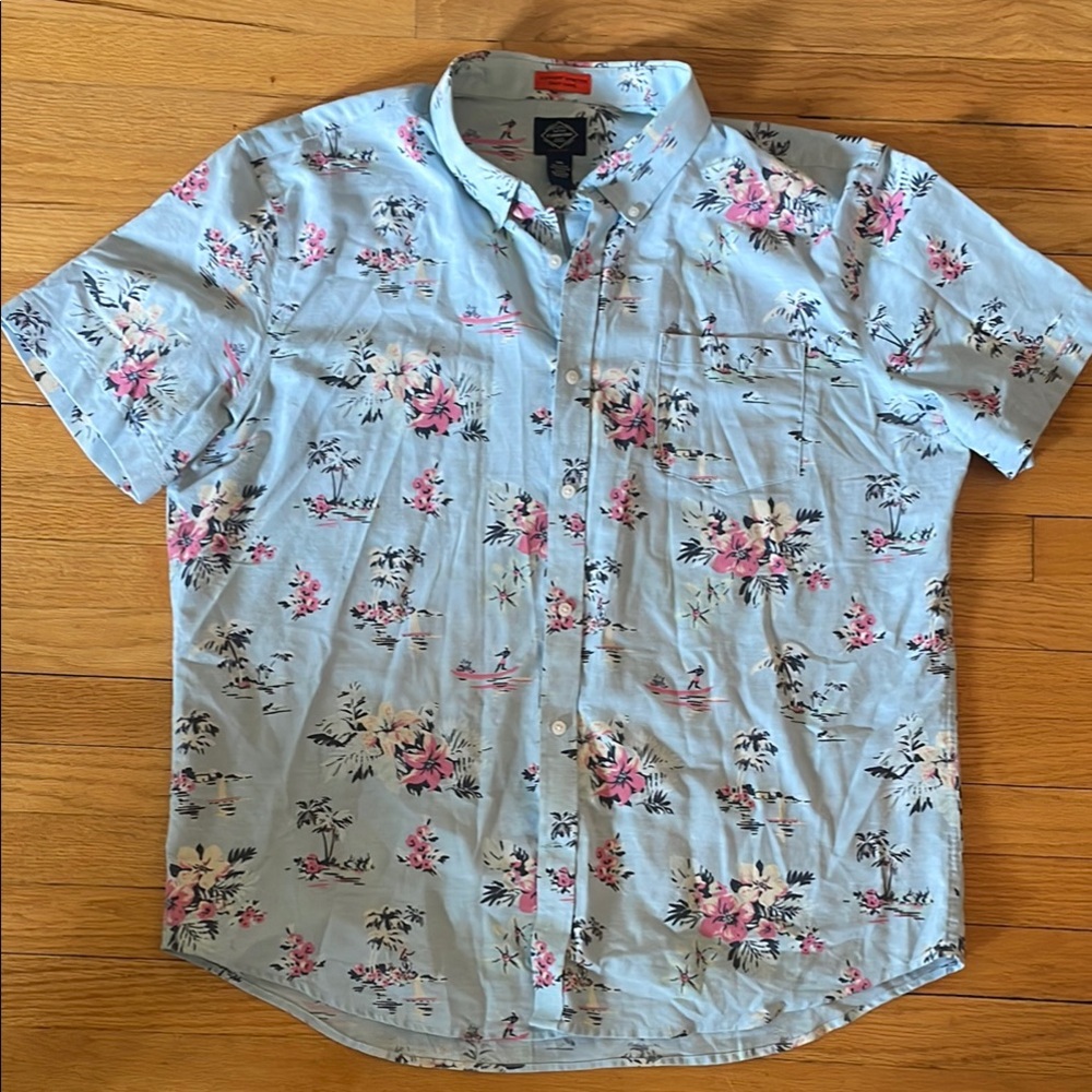 St. John’s Bat Floral Blue Men's Shirt